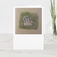 Spaans pekinees Wenskaart