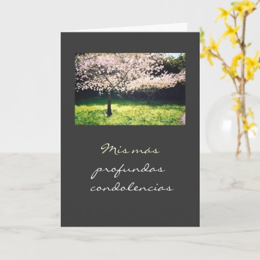 Spaans: Pesame/Sympathie Kaart (Gele Bloem)