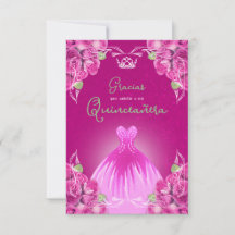 SPAANS PINK ROSES QUINCEAÑERA |