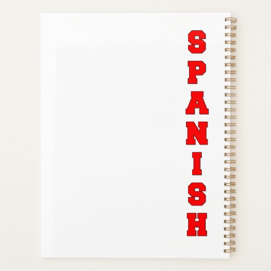 Spaans Planner (Achterkant)