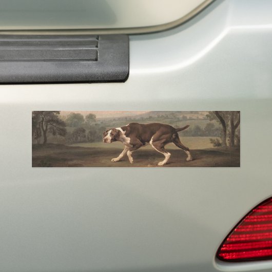 Spaans Pointer Dog (van George Stubbs) Bumpersticker (Op auto)