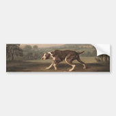 Spaans Pointer Dog (van George Stubbs) Bumpersticker (Voorkant)
