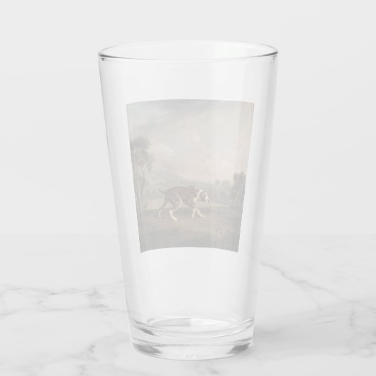 Spaans Pointer Dog (van George Stubbs) Glas (Achterkant)