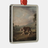 Spaans Pointer Dog (van George Stubbs) Metalen Ornament (Rechts)