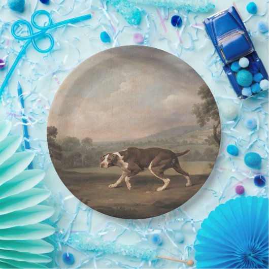 Spaans Pointer Dog (van George Stubbs) Papieren Bordje (Feest)