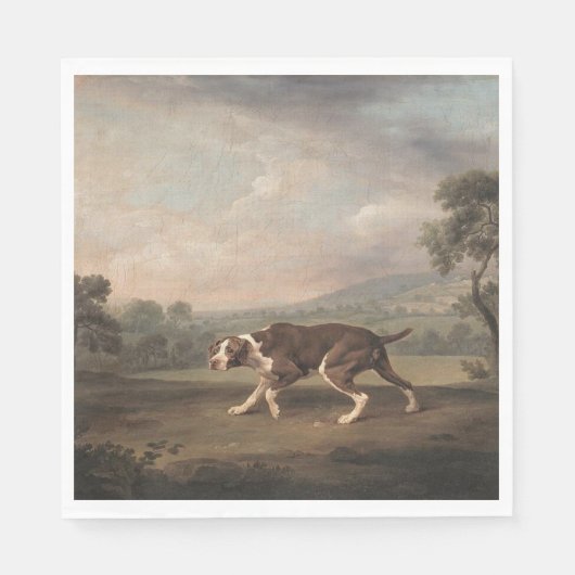 Spaans Pointer Dog (van George Stubbs) Servet (Voorkant)