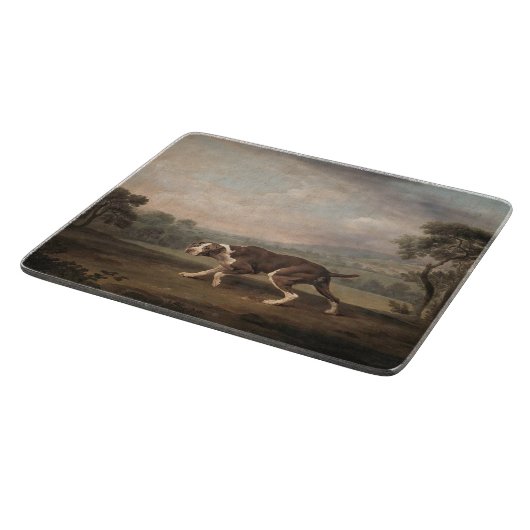 Spaans Pointer Dog (van George Stubbs) Snijplank (Hoek)