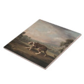 Spaans Pointer Dog (van George Stubbs) Tegeltje (Zijkant)