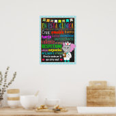 Spaans Poster voor schoolverpleegkunde (Keuken)