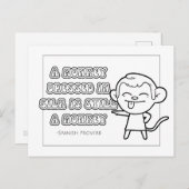 Spaans Proverb Coloring Briefkaart (Voorkant / Achterkant)