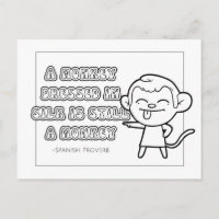 Spaans Proverb Coloring Briefkaart