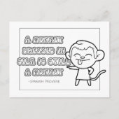 Spaans Proverb Coloring Briefkaart (Voorkant)