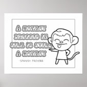 Spaans Proverb Coloring Poster (Voorkant)