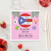 Spaans Puerto Ricaans Boricua Meisje Roze Baby sho Servet (Insitu)
