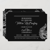 SPAANS quinceañera MASQUERADE zwart wit Kaart (Voorkant / Achterkant)