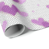 Spaans Quinceanera roze Paars - hartenpapier Cadeaupapier (Rol Hoek)