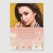 Spaans Quinceanera Save the Date Reserva la Fecha (Voorkant)