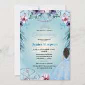 Spaans Quinceañera vether Dream catcher Invitati Kaart (Voorkant)