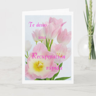 Spaans: Recuperación / Get well Kaart