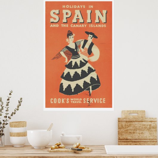  Spaans reisbureau Poster (Keuken)