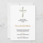 Spaans Religieus baptisme & Bautizo Estampa Aankondiging (Voorkant)