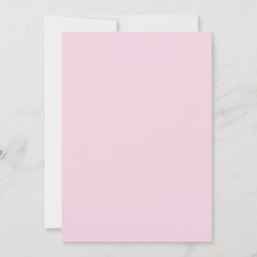 Spaans Roos Blush Pink Ivory Waterverf Kaart (Achterkant)