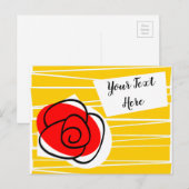 Spaans Roos briefkaart landschap (Voorkant / Achterkant)