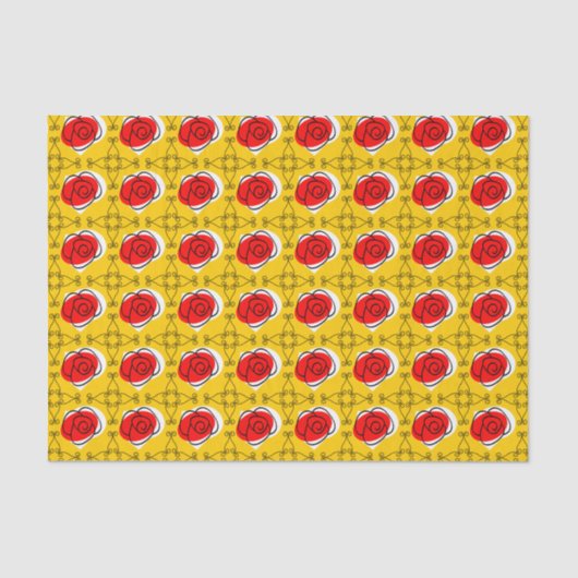 Spaans Roos Corners Multi tissue papier (Voorkant)