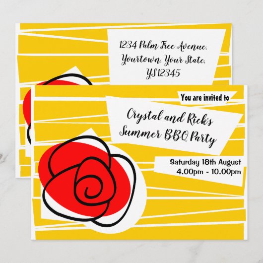 Spaans Roos Kaart (Voorkant / Achterkant)