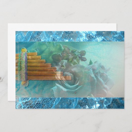 Spaans Roos Native Aztec Peru quinceanera Kaart (Voorkant / Achterkant)