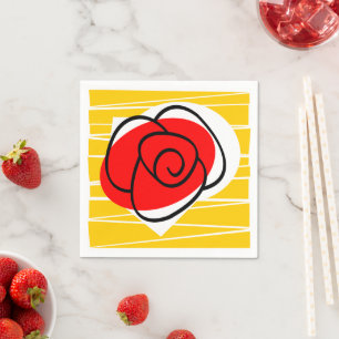 Spaans Roos papieren servet