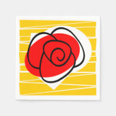 Spaans Roos papieren servet (Voorkant)