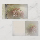 Spaans Roos quinceanera nodigt Visitekaartjes uit (Voorkant / Achterkant)