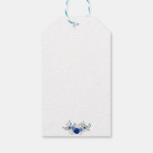 Spaans roze blos bloesemdoop cadeaulabel (Achterkant)