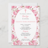 Spaans  Rozen Bloemendoop Kaart (Voorkant)