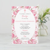 Spaans  Rozen Bloemendoop Kaart (Staand voorkant)