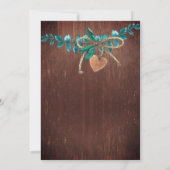 Spaans Rustic Wood Cowboy Boots Kaart (Achterkant)