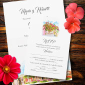 Spaans, San Miguel de Allende Wedding RSVP Kaart