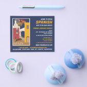 Spaans scène, Spaans taalcursus Adverteren Flyer (Enkel)