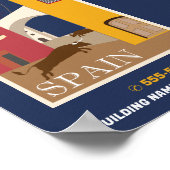 Spaans scène, Spaans taalcursus Adverteren Poster (Hoek)