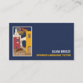 Spaans scène, Spaans taalkundig tijdschrift, leraa Visitekaartje (Voorkant)