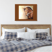Spaans schildoek voor paarden canvas afdruk (Insitu (Slaapkamer))