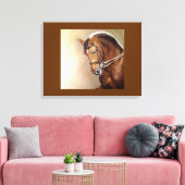 Spaans schildoek voor paarden canvas afdruk (Insitu (Woonkamer))