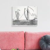 Spaans schip" canvas afdruk (Insitu (Woonkamer))