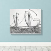 Spaans schip" canvas afdruk (Insitu (Houten vloer))