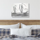 Spaans schip" canvas afdruk (Insitu (Slaapkamer))