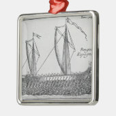 Spaans schip" metalen ornament (Links)