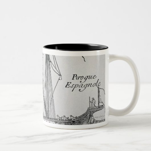 Spaans schip" tweekleurige koffiemok (Rechts)