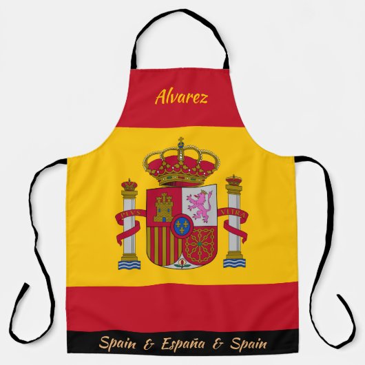 Spaans schort, Spanje, España Chefs keuken Schort (Voorkant)