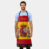 Spaans schort, Spanje, España Chefs keuken Schort (Gedragen)